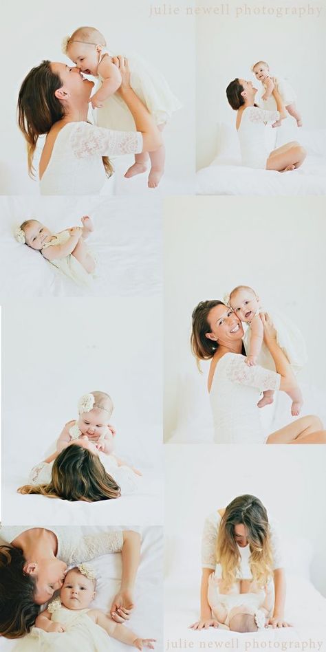 Lifestyle Mommy And Me Photography, Mommy And Me Bedroom Photo Shoot, Baby And Mother Photography, Six Month Photo Shoot, 6 Month Photography, Mom Daughter Photos, 6 Month Baby Picture Ideas, Mommy Daughter Photos, Photo Bb