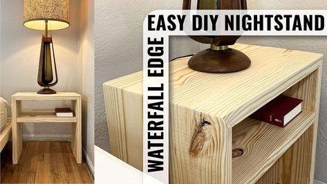 Creating a modern and stylish nightstand can significantly enhance your bedroom decor. John Dolechek provides a detailed guide on constructing nightstands with a waterfall edge, making this project both functional and visually appealing. For A Easy Diy Nightstand, Wood Nightstands, Nightstand With Charging Station, Wood Repair, Diy Nightstand, Pocket Hole Screws, Teak Oil, Pallet Outdoor, Wood Project