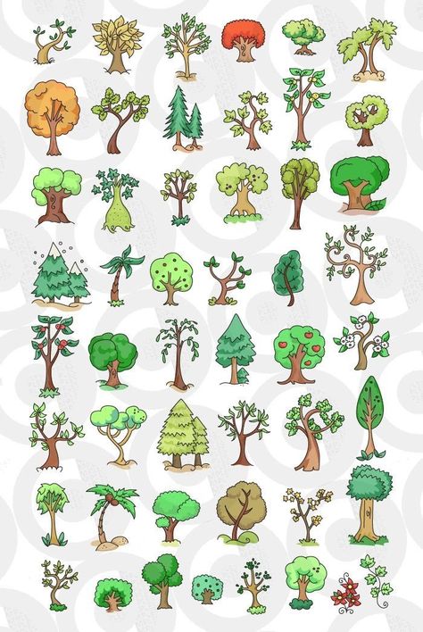 Easy Small Drawings, Doodle Tree, Tree Doodle, Quick Sketches, Easy Drawings For Kids, Small Drawings, Drawing And Painting, Easy Doodle Art, Easy Doodles Drawings