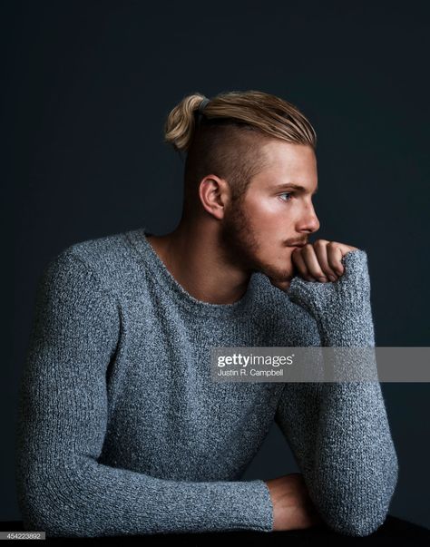 Undercut Ponytail, Ivar Vikings, Man Bun Hairstyles, Undercut Long Hair, Alexander Ludwig, Viking Hair, Hair Styles Men, Men Haircut Styles, Mens Haircuts