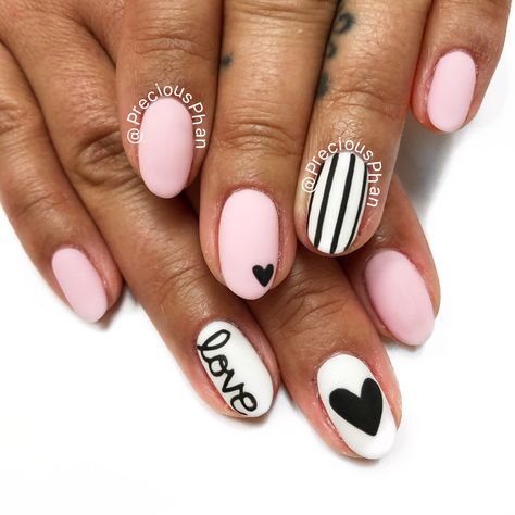 Valentine Matte Nails, Valentines Matte Nails, Matt Valentine Nails, Matte Heart Nails, Matte Pink Valentines Nails, Heart Top Coat Nails, Matte Nail Colors, Subtle Nail Art, Matte Pink Nails