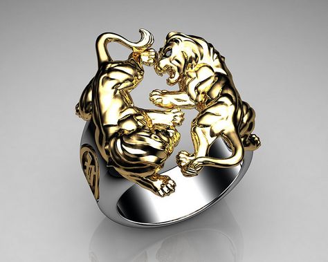 Unique Mens Ring Lion Ring Sterling Silver and Gold with Black Diamonds By Proclamation Jewelry | Flickr - Photo Sharing! Leo Ring, Unique Mens Rings, Golden Lions, Lion Ring, Mens Rings Fashion, Gothic Steampunk, Mens Ring, Black Diamonds, Men's Rings