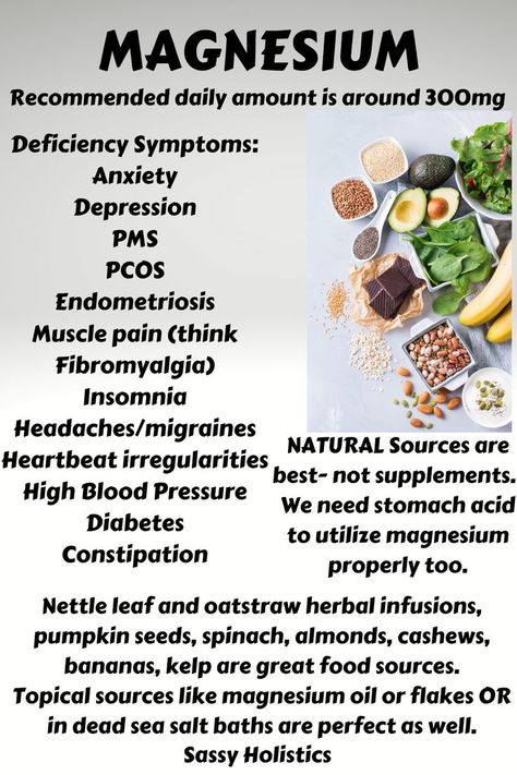 Magnesium Rich Foods, Magnesium Benefits, Magnesium Oil, Magnesium Deficiency, Cold Symptoms, Herbal Infusion, Stomach Acid, Good Health Tips, Food Source