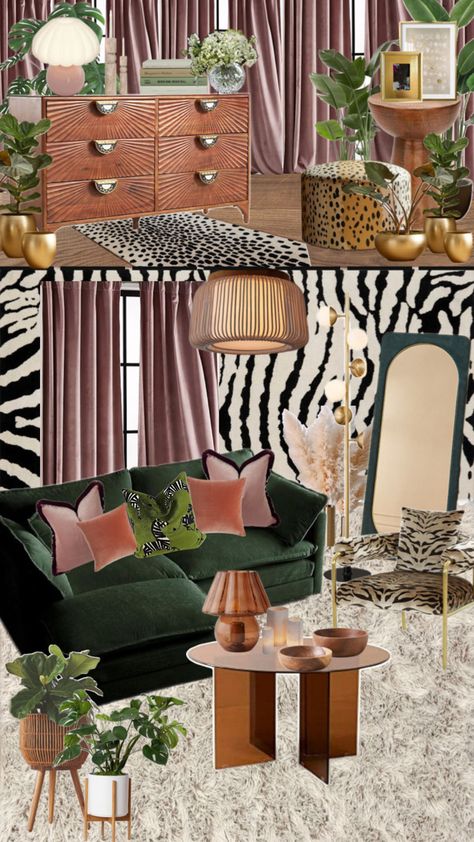 blush, forest green, gold, stone, wood, plants -> vintage glam retro interior -> home design  #interiordesign #homedesign #interiorstyle #design #vintageglam #retro #interiors #collage #pink #forestgreen #gold #moodboard #styledesign #colorpallette #furniture #homedesigncollage #interiordesigncollage #aesthetic #aesthetic #aesthetic #trendy #trending #trendydesign Retro Glam Aesthetic, Gold Moodboard, Wood Plants, Trendy Interior Design, Apartment Guide, Glam Aesthetic, Art Deco Interior Design, Retro Glam, Retro Interior