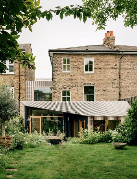 London Terrace House, New Staircase, London Garden, Internal Courtyard, House Extension Design, Rear Extension, London House, Victorian Terrace, Outside Living