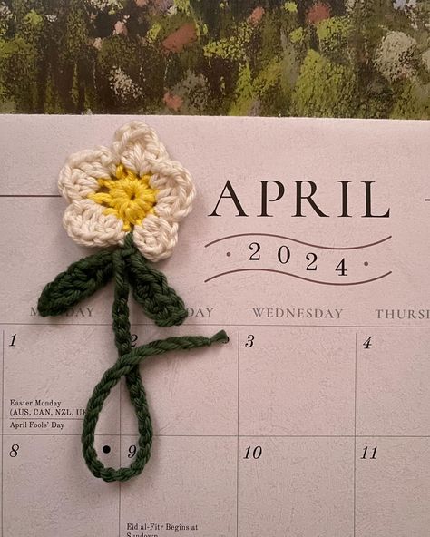 April Birth Flower Bookmark - Daisy 🌼💗 Introducing a New Monthly Collection of bookmarks to TheGracefulSparrow! Crocheted Birth Flower Bookmarks! 🌸📖 Each month a new flower bookmark will come out, featuring the month’s birth flower! This month is April’s Daisy 🌼💗📖 ~Do you or someone you know have an April Birthday? 🌼🎂This soft and delicate crocheted Daisy would make a beautiful bookmark, or even just a memorable decoration! 🌼📖 ~Hand-Crocheted from high quality Knit Picks Dishie Yarn, this... April Birth Flower, April Birthday, Flower Bookmark, Knit Picks, Birth Flowers, Coming Out, Hand Crochet, Daisy, How To Memorize Things