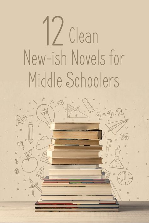 Books For Middle Schoolers, Clean Books, Middle School Books, Clean Book, Homeschool Books, Middle Grade Books, Living Books, Middle Schoolers, Middle Grades