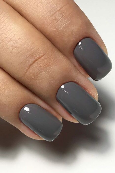 October Nail Ideas to Try this Fall, chic october nail ideas, fall nail ideas, brown nail ideas, pumpkin spice nails, Tortoise shell Nails, Deep cherry red Nails, Classic French tip Nails, Olive Green Nails, Navy Blue Nails, Moody Gray Nail Polish Opi Dark Grey Nail Polish, Fall Nail 2024 Colors, Gray Nails Gel Short, Fall Nails Blue Grey, Gray Dipped Nails Ideas, Dip Powder Nails Gray, Gunmetal Gray Nails, Grey Short Acrylic Nails, Gray Green Nails