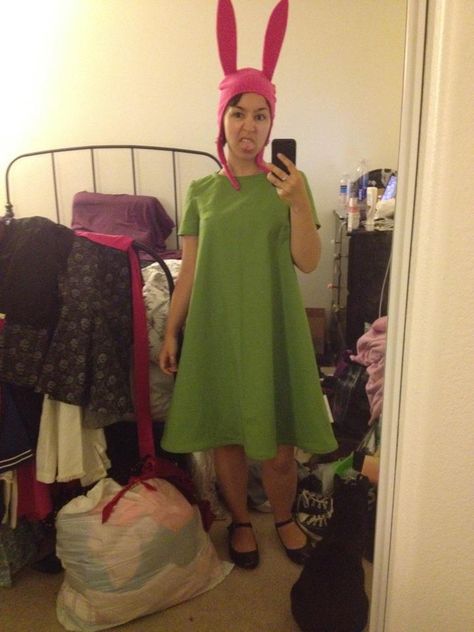 Bob's Burgers Halloween Costume, Add Medication, Bob's Burgers Halloween, Burger Costume, Kristen Schaal, Steven Universe Cosplay, Louise Belcher, Purim Costumes, Hallowen Costume