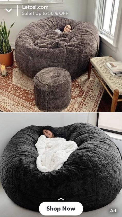 Bean Bag Turns Into Bed, Big Fluffy Bean Bag Chair, Dog Bed For Humans, Human Bed, Massive Bean Bag, Luxury Bean Bag Chairs, Massive Beanbag, Gaint Bean Bag Chair, Sofa Cumbed Design