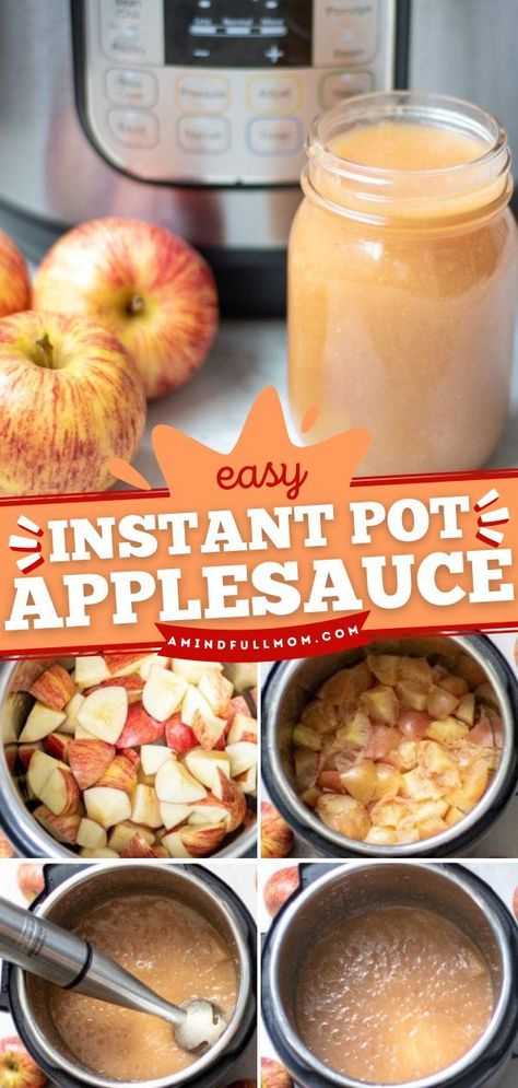 Pressure Cooker Applesauce, Instant Pot Applesauce, How To Make Applesauce, Applesauce Recipe, Apple Sauce Recipes, Berry Recipes, Homemade Applesauce, Apple Sauce, Homemade Recipe