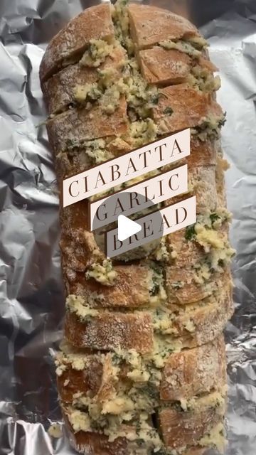 Diane Morrisey on Instagram: "Because we can all use one more Garlic Bread recipe!  And a beautiful loaf of Ciabatta bread is the star of this one!  Make a bunch of slices into the bread being careful not to cut through and stuff the bread with a delicious  cheesy garlic butter.  Wrap in foil and bake. Remove foil and bake again until golden and crispy.  Then have at that loaf!
.
.
Ciabatta Garlic Bread
.

1 loaf ciabatta bread
1 stick butter, softened
1/2 tsp kosher salt
1/4 tsp black pepper
3 cloves garlic, minced
1/2 cup grated Parmesan cheese
1 tbls fresh thyme
1/4 cup fresh parsley, chopped

Preheat an oven to 350F  For the filling, mix all the ingredients except ciabatta together and mash with a fork until combined. Cut the ciabatta in slices without cutting through the bottom. Make Ciabatta Ideas, Ciabatta Garlic Bread, Ciabatta Bread Recipe, No Cook Appetizers, Garlic Bread Recipe, Stick Butter, Cooking Bread, Cheesy Garlic Bread, Ciabatta Bread