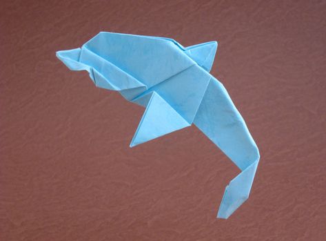 Origami Dolphins - Page 1 of 2 | Gilad's Origami Page Vampire Moon, Origami Dolphin, Dolphins Tattoo, Creative Origami, Origami Jewelry, Gather Round, Origami Crafts, Book Show, Crafty Things