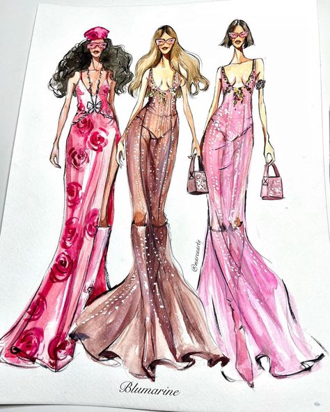 @mareaarty posted on Instagram: “Inspiring by @blumarine #blumarine . #streetfashionstyle…” • Jan 11, 2022 at 9:55pm UTC Designer Fashion Sketches, Fashion Student Aesthetic, Ceo Fashion, Drag Fashion, Fashion Major, Student Aesthetic, Fashion Dream Job, Fashion Designer Studio, Fashion Design Books