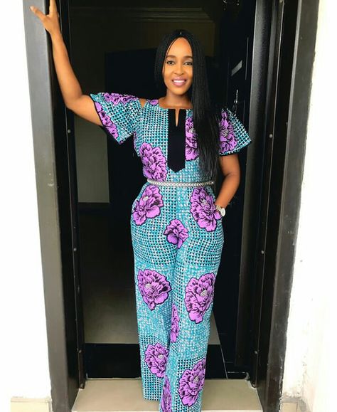 Jam Suit For Ladies African Print, Ankara Trousers, Ankara Jumpsuit, African Suit, Ankara Style, Jumpsuit Outfit, Trouser Style, Classy Dress Outfits, Ankara Styles