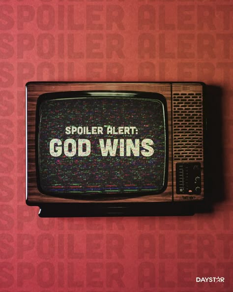 God Wins Wallpaper, God Graphic Design, Christian Graphics Aesthetic, Spoiler Alert God Wins, God Aesthetic Pictures, Bible Graphic Design, Bible Verse Graphic Design, Spoiler God Wins, Aesthetic Christian Graphic Design