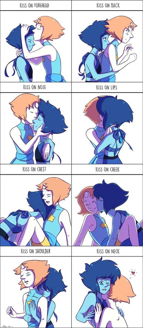 - Pearlapis Kissing Meme - by terrymarkova on DeviantArt Kissing Meme, Pearl Fanart, Kiss Meme, Perla Steven Universe, Steven Universe Ships, Lapis Lazuli Steven Universe, Steven Universe Lapis, Steven Universe Movie, Pearl Steven Universe