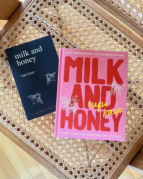 ‘milk and honey’ 10-year anniversary collector’s edition is here!! 🧡🩷🐝 consider this a director’s cut of the original book - my favorite part is the new chapter of poetry called ‘the remembering.’ this chapter has 40 new poems and 20 illustrations about what it feels to be left. to feel broken. to rise beyond anyone’s wildest imagination. and to discover that the greatest power move you can make when people want to see you unhappy- is to love yourself 🥰 i’ve also included an introduction wr... Milk And Honey Book, New Times, 10 Year Anniversary, Milk And Honey, My Favorite Part, New Chapter, Book Collection, Year Anniversary, Reading List