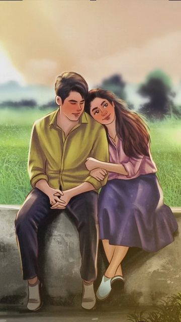 Women Picture Drawing, Love Story Image, Best Lovers Images, Broken Lovers Images, Animated Couple Images, Lofi Couple, One Side Love Images, Love Pics Romantic, Indian Couple Painting Romantic