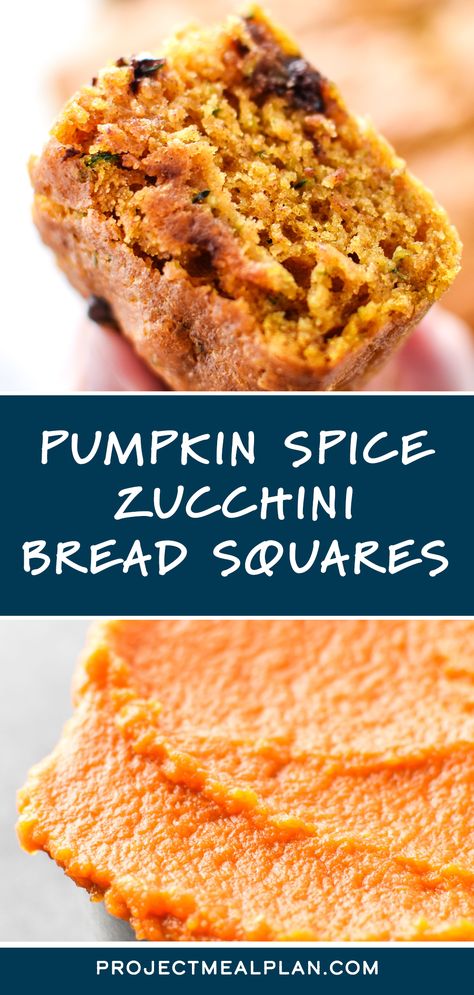 Pumpkin Spice Zucchini Bread Squares are the ultimate fall treat – zucchini bread crossed with pumpkin bars! Spice Zucchini Bread, Zucchini Pumpkin Bread, Zucchini Dessert, Pumpkin Bread Recipes, Pumpkin Zucchini Bread, Zucchini Bars, Pumpkin Zucchini, Spiced Zucchini, Bread Bar