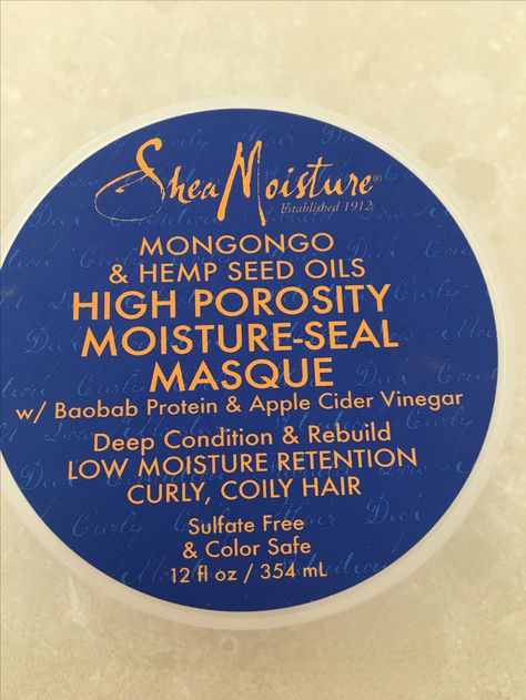 Shea moisture mask high porosity. Fantastic-great slip and very hydrating. Shea Moisture High Porosity Products, Shea Moisture Mask, Bob Cut Styles, African American Hair Care, Straightening Natural Hair, Shea Moisture, Natural Hairstyle, Curly Girl Method, Curly Hair Inspiration