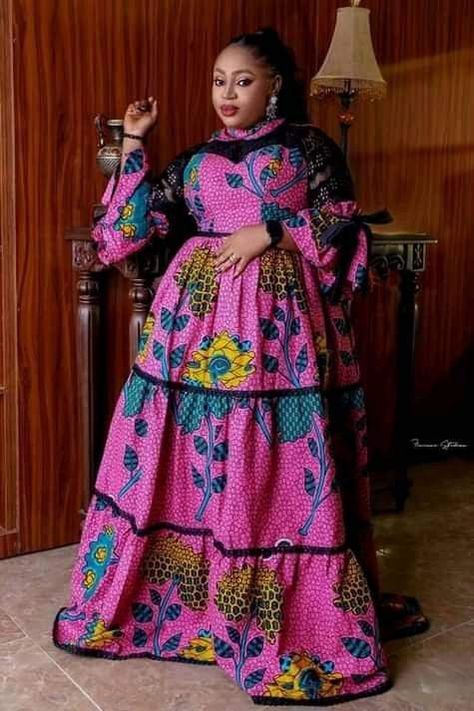 Karebian Gown Ankara, Ankara Carribean Long Gown Styles, Latest Ankara Gown Styles, Long Gown Styles, Latest Ankara Gown, Ankara Long Gown, African Attire Dresses, Ankara Long Gown Styles, Bride Attire