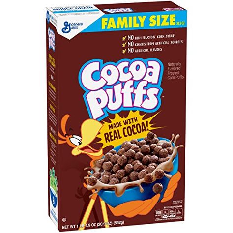 Cocoa Puffs Cereal, Chocolate Candy Brands, Marshmallow Cereal, Oatmeal Flavors, Whole Grain Foods, Corn Puffs, Chocolate Cereal, Cocoa Puffs, Instant Oatmeal