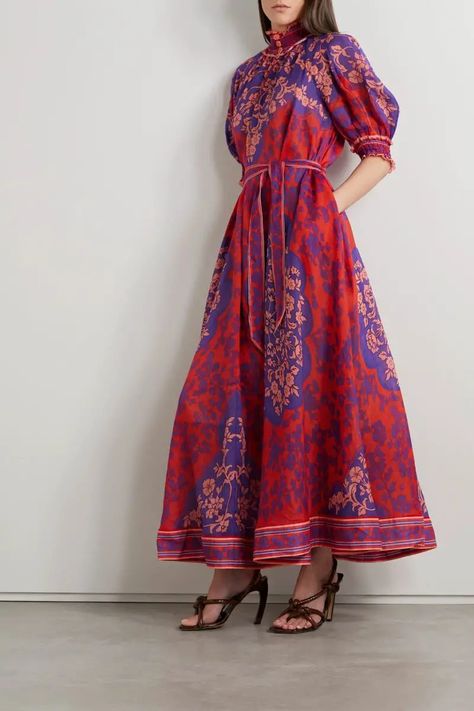 Fashion Forcast, Zimmerman Dress, Paisley Motifs, Maxi Design, Upscale Fashion, Billowy Sleeves, Unisex Clothes, Dress Closet, Beautiful Prints