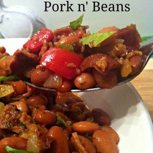 Mexican Pork n' Beans - The Complete Savorist Mexican Pork And Beans, Mexican Pork Chops, Pork And Beans Recipe, Spanish Pork, Mexican Pork, Pork N Beans, Dinner Plan, Kung Pao Chicken, Bean Recipes