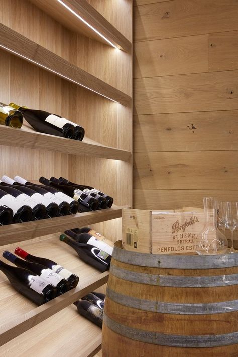 Wood Wine Cellar, Quarry House, Wine Room Design, Home Wine Cellars, The Quarry, Wine Cellar Design, Cellar Design, Wine House, Wine Wall