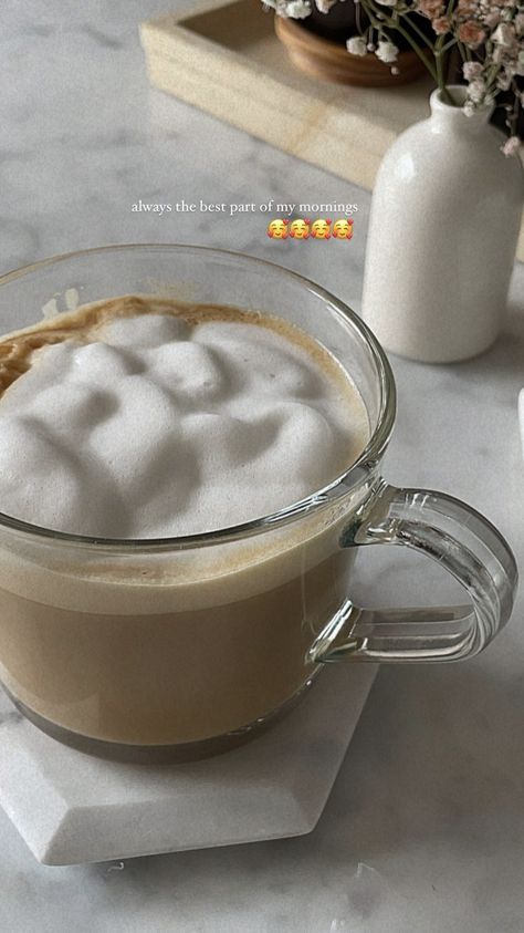 Fresh Morning Quotes Feelings, Morning Coffee Aesthetic Instagram Story, Cooking Captions, Coffee Captions Instagram, Story Captions, Streak Ideas, Food Captions, Easy Coffee Recipes, Coffee Instagram