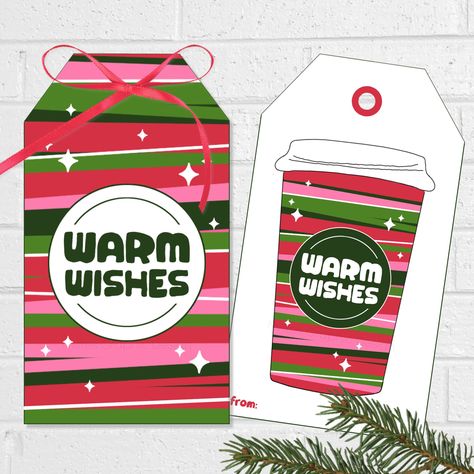 Holiday Gifts For Teachers, Gift Card Tags, Coffee Gift Card, Hot Cocoa Gift, Hot Chocolate Cocoa, Cocoa Gift, Wishes Christmas, Coffee Gifts Card, Teacher Thank You Cards