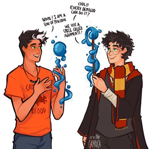 Pjo Characters In Hogwarts, Pjo Hp Crossover Fanart, Percy Jackson At Hogwarts, Percy Jackson And Harry Potter Fan Art, Hp And Pjo Crossover, Pjo Hp Crossover, Percy Jackson Hogwarts, Percy And Harry, Roger Radcliffe