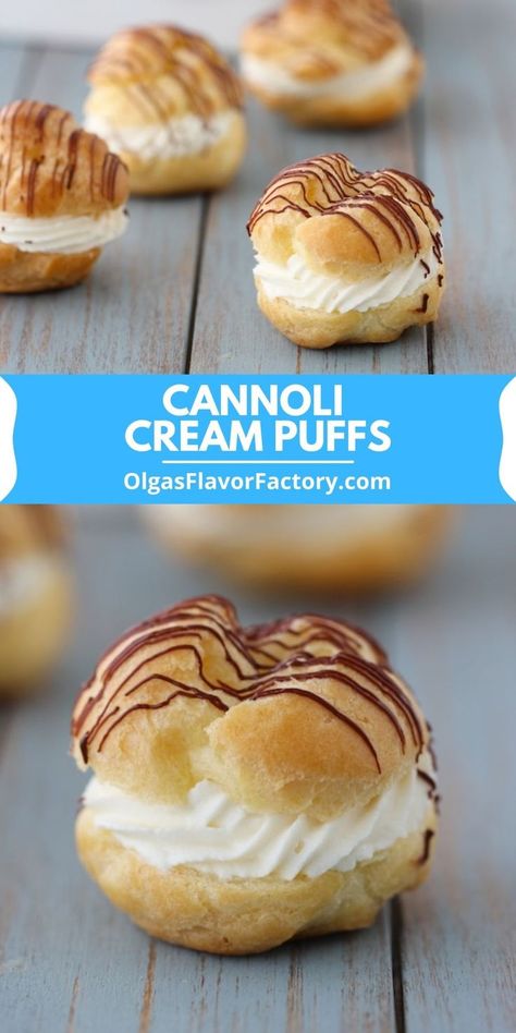 Cannoli Recipe Easy, Homemade Cannoli Recipe, Cannoli Filling, Pastries Recipes Dessert, Cannoli Recipe, Cannoli Cream, Cream Puff Recipe, Puff Pastry Desserts, Bite Size Desserts