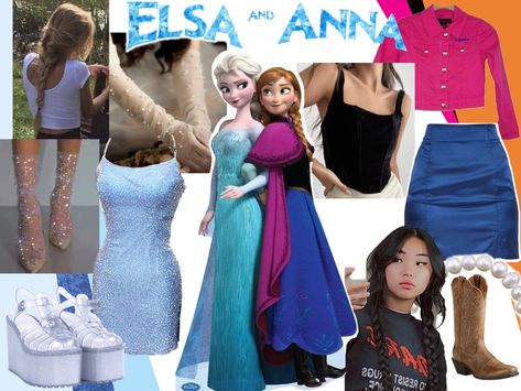 Frozen Group Costumes, Elsa And Anna Halloween Costumes College, Anna Halloween Costume Adult, Anna And Elsa Halloween Costume, Elsa And Anna Halloween Costumes, Anna And Elsa Costumes, Elsa Costume Adult, Frozen Disneybound, Anna Halloween Costume