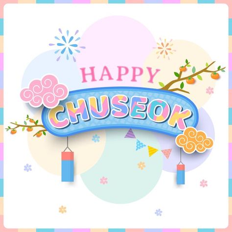 Chuseok Festival, Happy Chuseok, Festival Design, Graphic Editing, Illustration Vector, Premium Vector, Graphic Resources, Vector Free, Festival