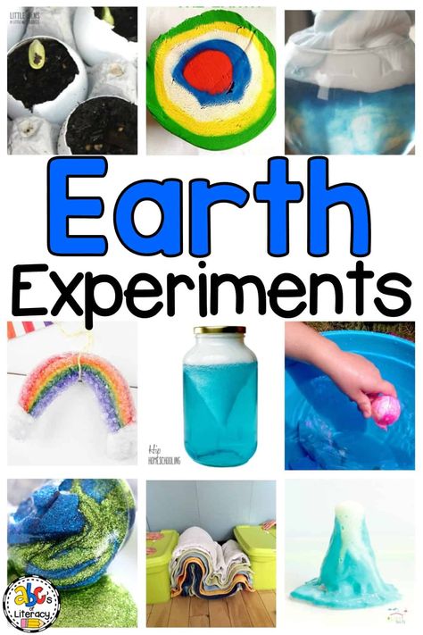 These Earth Science Experiments will make learning about the Earth fun for kids. These science lessons are also a great way to celebrate Earth Day too! Earth Science Experiments, Elementary Earth Science, Earth Science Middle School, Elementary Science Experiments, Earth Science Projects, Science Experiments Kids Elementary, Earth Science Activities, Earth Science Lessons, Experiments For Kids