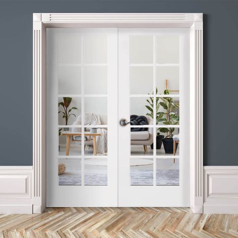 White wooden doors