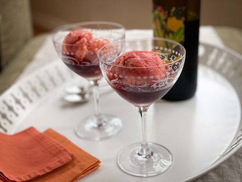 French — Cooks Without Borders Fall Ice Cream Flavors, Wine Sorbet, Fall Ice Cream, Wine Ice Cream, Granitas, Sorbet Recipe, Ice Scream, Dessert Bites, Sorbet Recipes