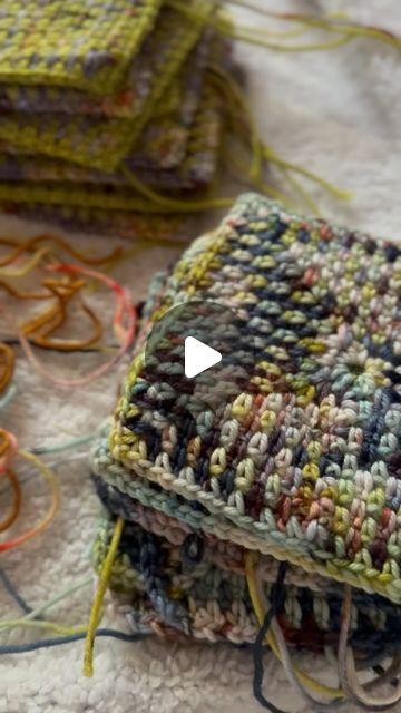 Emily Davies  #alwaysyarning on Instagram: "Adding a grey border to all of these moss stitch squares that I crocheted with @nicole_hueloco Farmer’s Market Collection last year. I think this is going to be a beautiful blanket!
.
.
.
#crochet #crochetblanket #crocheting #huelocoyarn #yarnstagram" Mixed Media Crochet, Moss Stitch Granny Square, Moss Stitch Crochet Blanket, Crocheting Squares, Square Cardigan Pattern, Granny Square Cardigan Pattern, Moss Crochet, Moss Stitch Crochet, Granny Square Dress