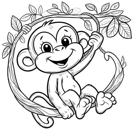 Premium Photo | Artoon monkey perfect for childrens coloring pages Childrens Coloring Pages, Monkey Coloring Pages, A Monkey, Premium Photo, Graphic Resources, Coloring Books, Coloring Pages, Free Download, Tattoos