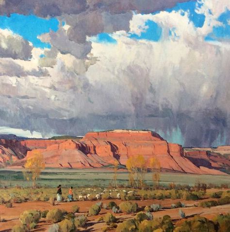 New Mexico Landscape, Monument Valley Arizona, Mexico Landscape, Contemporary Western, Contemporary Realism, Western Artwork, Arizona Landscape, Oil Painting Inspiration, Western Landscape