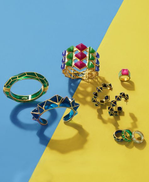 Campaign for ISHARYA Pop Art Colorful Quartz Jewelry Collection by ISHARYA Jewelry Isharya Jewelry, Colored Jewelry, Jewel Colors, Quartz Jewelry, Art Pop, Art Colorful, Online Jewelry Store, Art Photo, Set Design