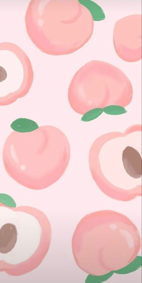 Wallpaper Fruit, Mermaid Wallpaper Backgrounds, Peach Wallpaper, Cute Wallpapers For Ipad, Pink Wallpaper Backgrounds, Computer Wallpaper Desktop Wallpapers, Fruit Wallpaper, Witchy Wallpaper, Wallpaper Pastel