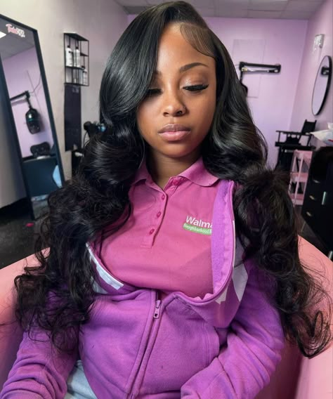 Sleek Ponytail Hairstyles, Sew In Hairstyles, Birthday Hairstyles, Black Ponytail Hairstyles, Quick Weave Hairstyles, Flat Iron Hair Styles, Slick Hairstyles, Dope Hairstyles, Hair Ponytail Styles