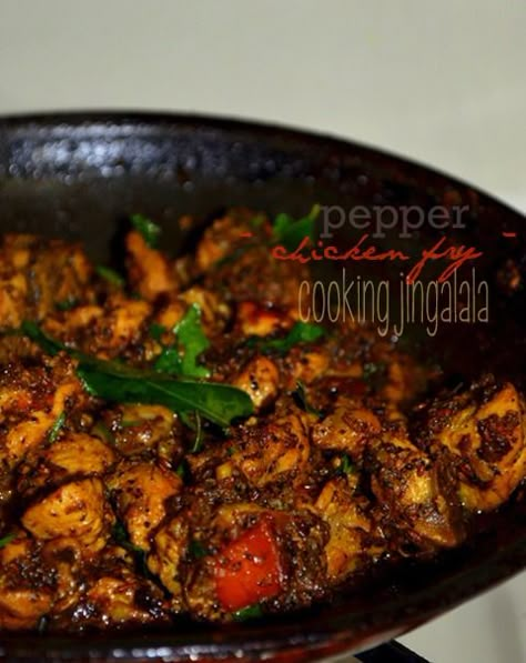 Chicken Pepper Fry, Chicken Fry Recipe, Vegetable Cooking, Outfit Pictures, Chicken Fry, Indian Chicken Recipes, Indian Chicken, Recipe Indian, Pepper Chicken