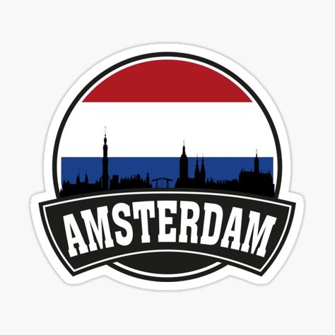 #Amsterdam #Netherlands #Skyline #Travel #Souvenir #Dutch #Flag #Sticker amsterdam, netherlands, dutch, city, cities, town, state, country, flag, love, travel, tourist, born, made, souvenir, skyline, cityscape, landmark, silhouette, stamp Amsterdam Highlights Instagram, Amsterdam Logo, Amsterdam Skyline, Tourism Logo, Dutch Flag, Netherlands Flag, City Flags, Class Theme, Pink Wallpaper Girly