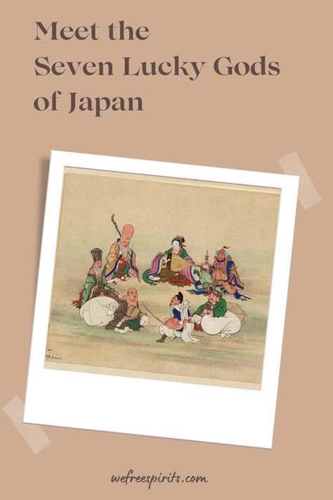 Meet Japan's Seven Lucky Gods! Uncover the fascinating history and lore of the much beloved Shichifukujin. #sevenluckygods #shichifukujin Seven Lucky Gods, Buddhist Texts, Buddhist Traditions, Zen Buddhism, Japan Travel Guide, Laughing Buddha, Golden Lights, Japanese Culture, The Seven