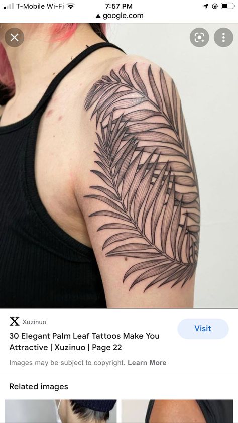 Palm Leaf Tattoo, Leaf Tattoo, Leg Sleeves, Palm Leaf, Palm Leaves, Leaf Tattoos, Flower Tattoo, Piercings, Google Search