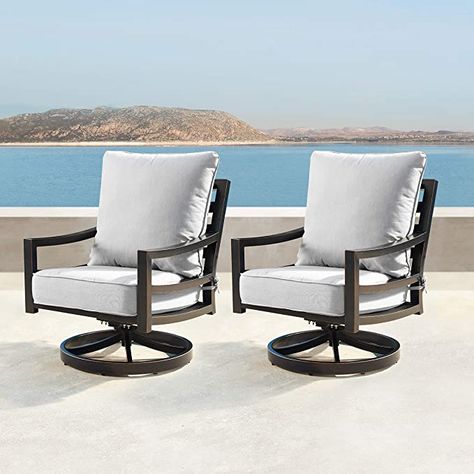 WE have the GREAT chairs! Patio Chair Cushions, Living Modern, Contemporary Cottage, Modern And Antique, Grey Cushions, Outdoor Living Areas, Lounge Chair Outdoor, Copper Finish, Outdoor Lounge